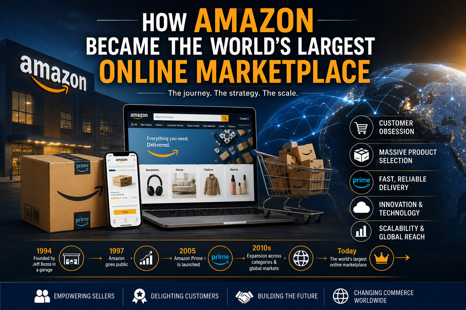 How Amazon Became the World’s Largest Online Marketplace