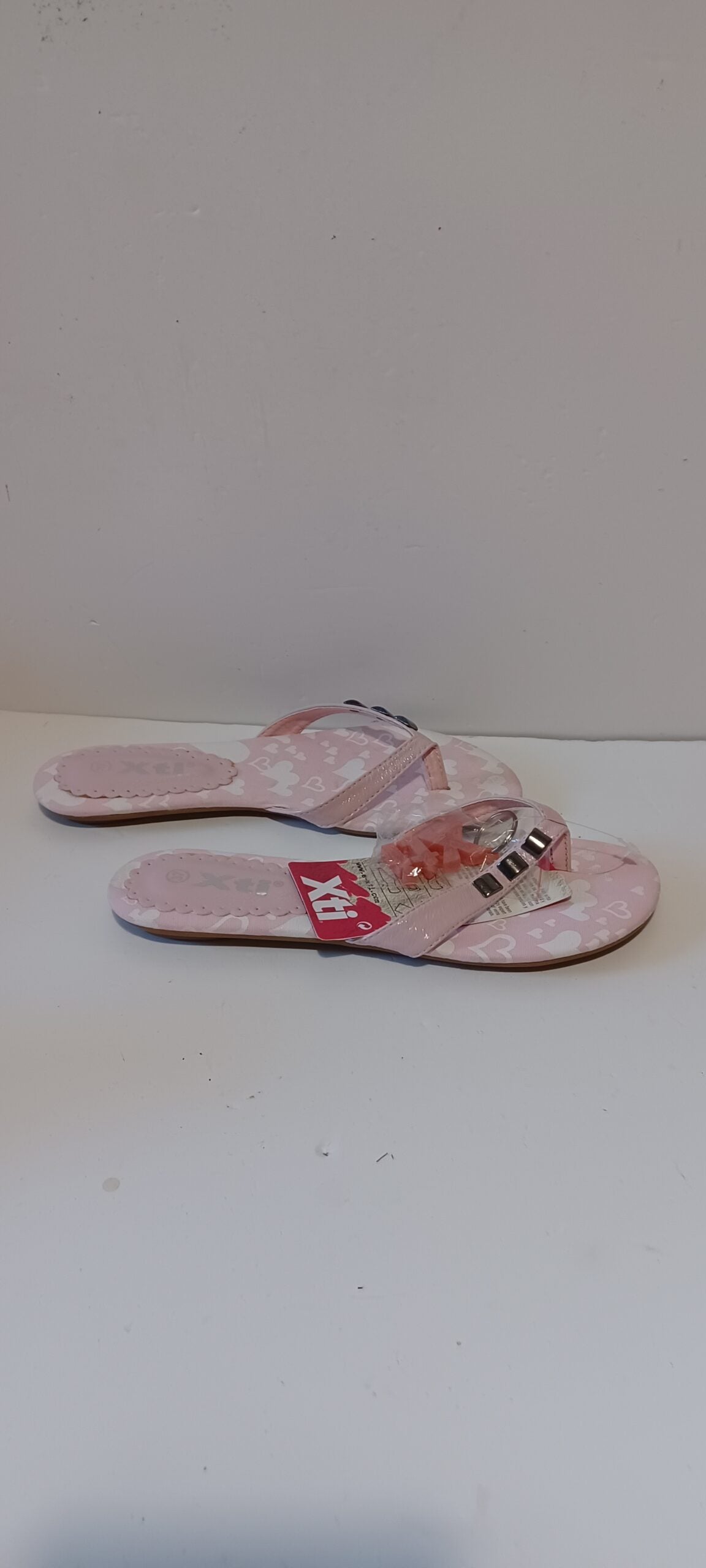 Xti - Sandlea - Ladies Flip Flops - Strap Decore - Pink - Brand New image 4