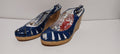 Xti - Sandlea - Ladies Heel Sandles - Wedge Heel - Front Weave - Blue - Brand New image 0