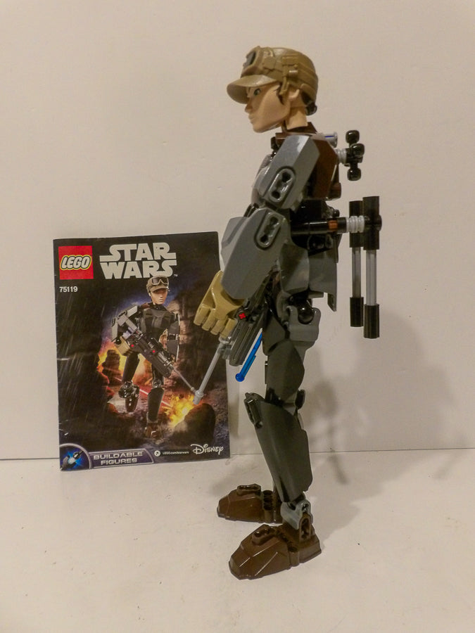 100% Complete & Retired Lego Star Wars Sergeant Jyn Erso 75119 with Manual image 2