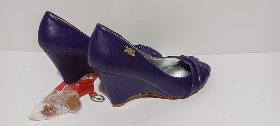 Xti - Zapato - Ladies Heel - Violet - Brand New image 5
