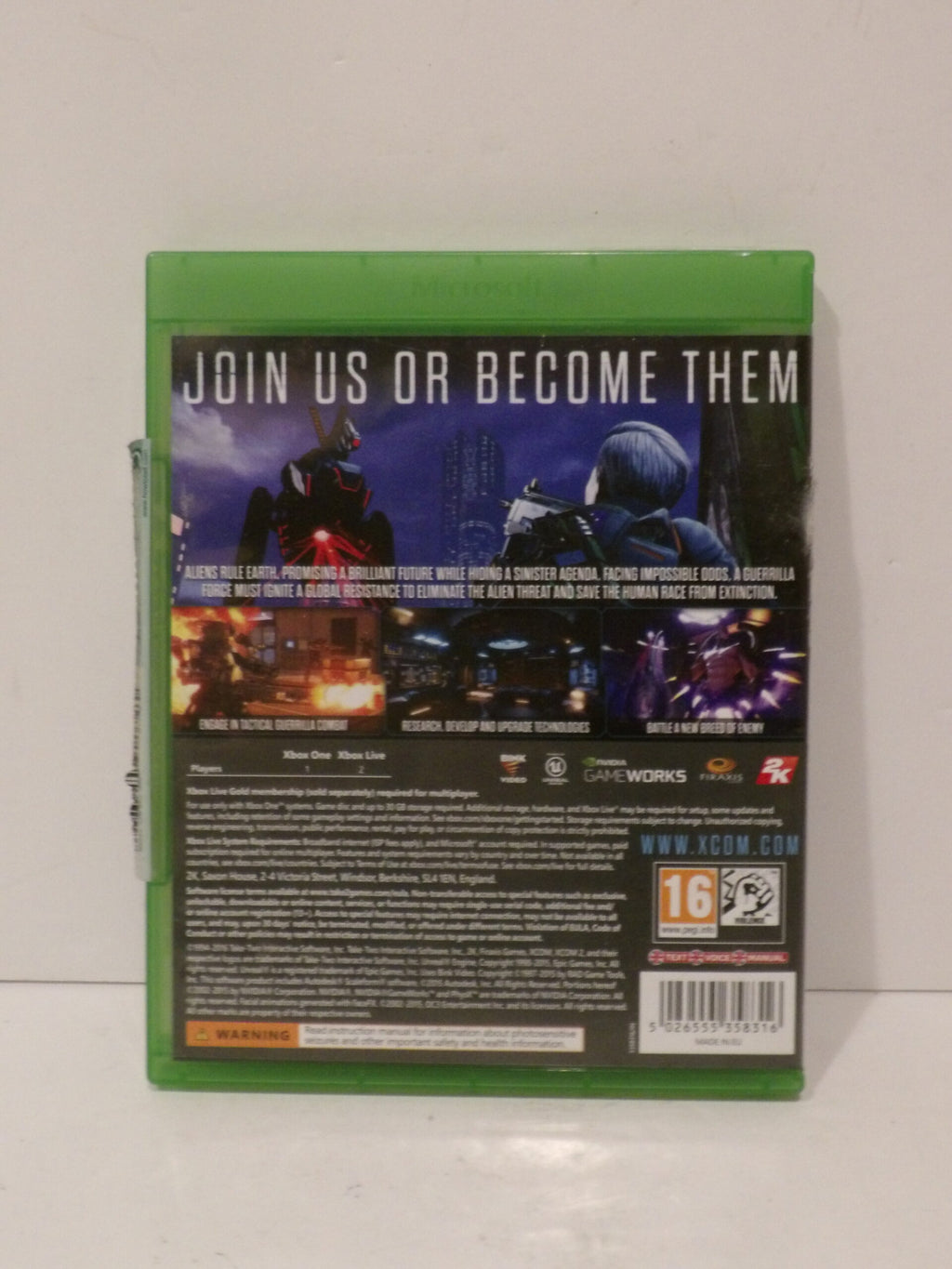 XCOM 2 - Microsoft Xbox One PEGI 16, Firaxis Games, 2016, Used Great Condition image 2