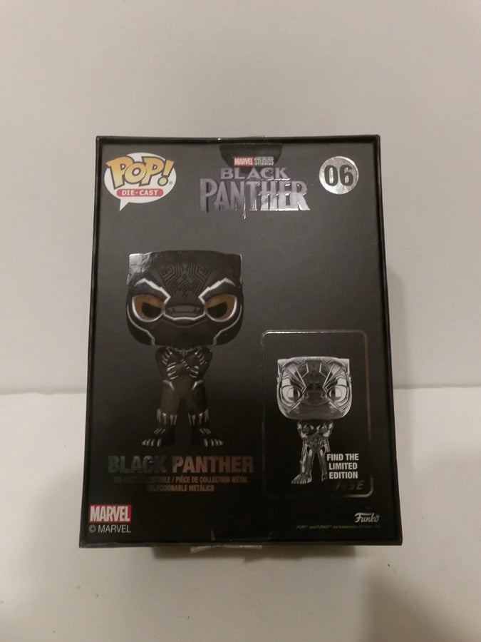 RARE - Funko Pop! | Exclusive 06 | Die Cast | Black Panther | Brand New Sealed image 3