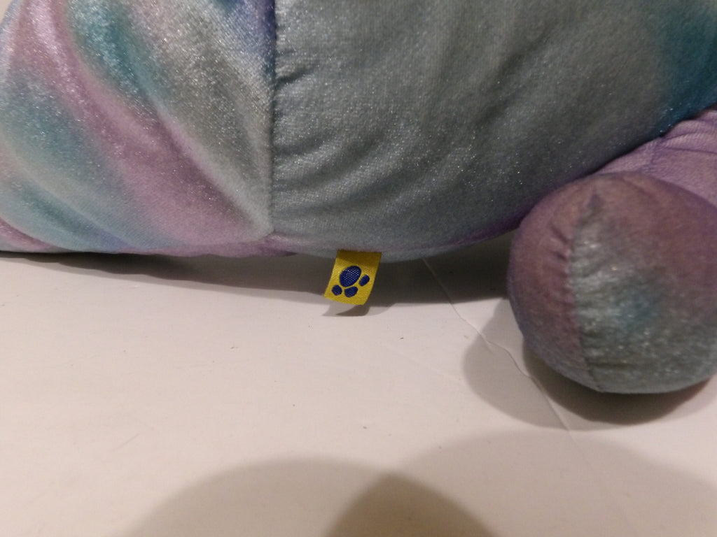 Build a Bear Dolphin Plush Soft Toy, BAB - Hand Puppet Blue & Purple Shiny - No Voice image 1