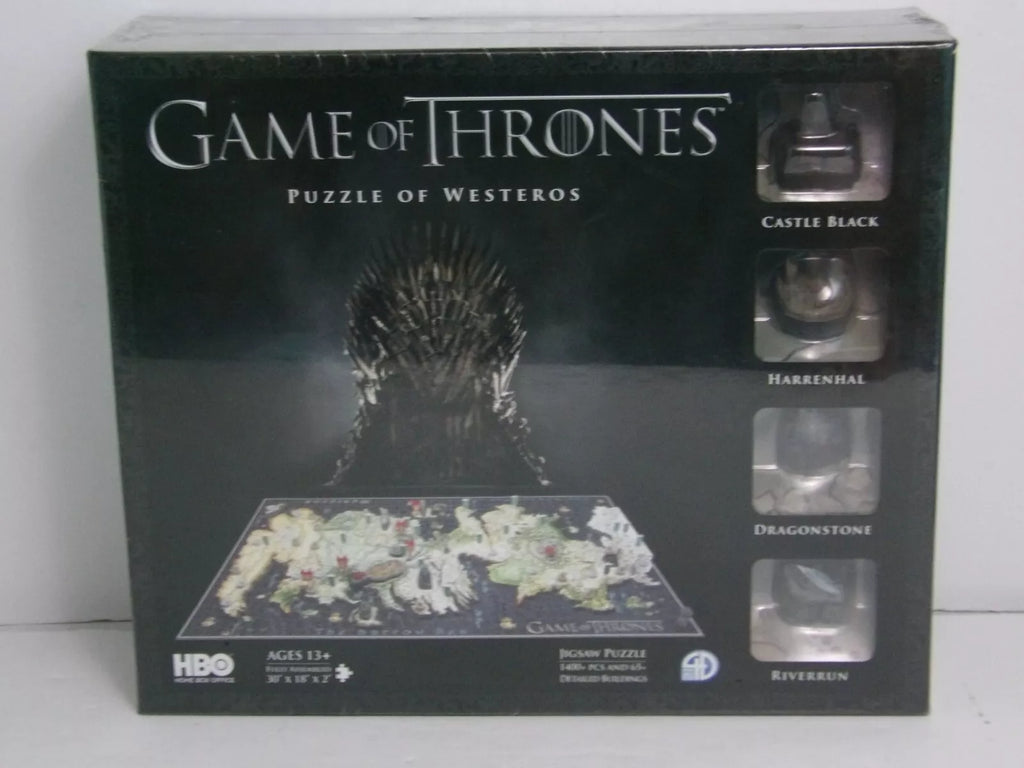 4D Cityscape Game of Thrones Westeros 1400+pc Puzzle -Brand New Factory Sealed image 0