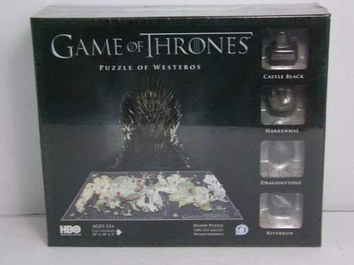4D Cityscape Game of Thrones Westeros 1400+pc Puzzle -Brand New Factory Sealed image 0
