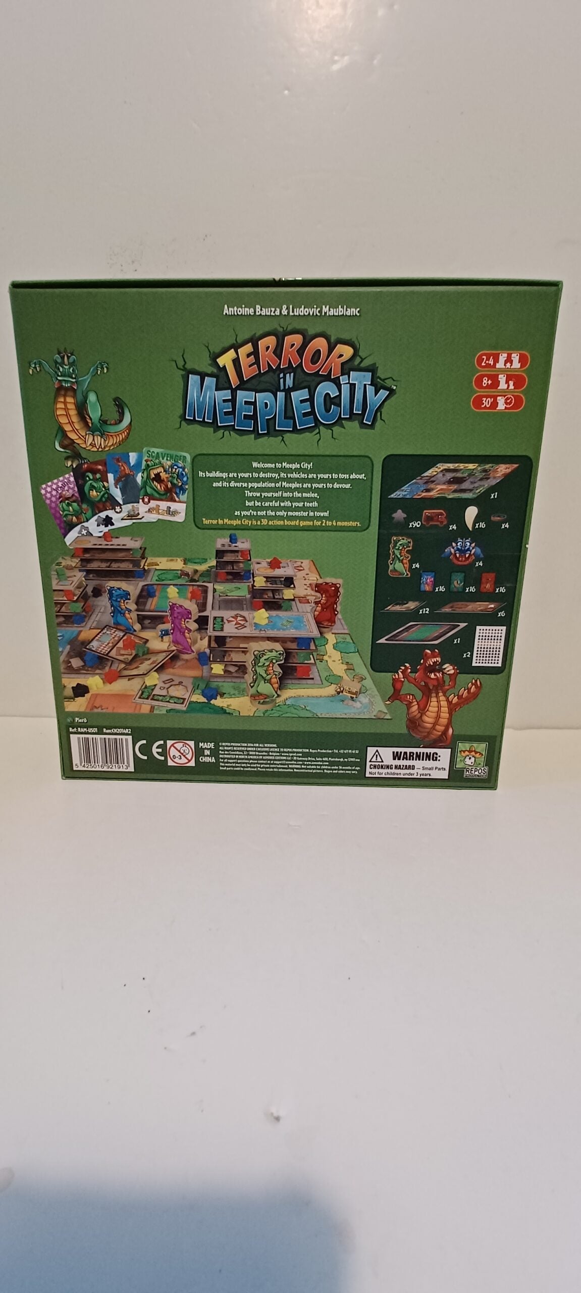Terror in Meeple City | Board Game | AKA Rampage | Retail Condition | Antoine Bauza | Ludovic Maublanc | Repos Production image 1