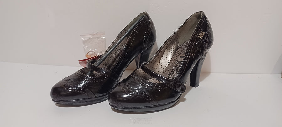 Xti - Zapato - Charol - Marron - Heel One Strap - Brand New image