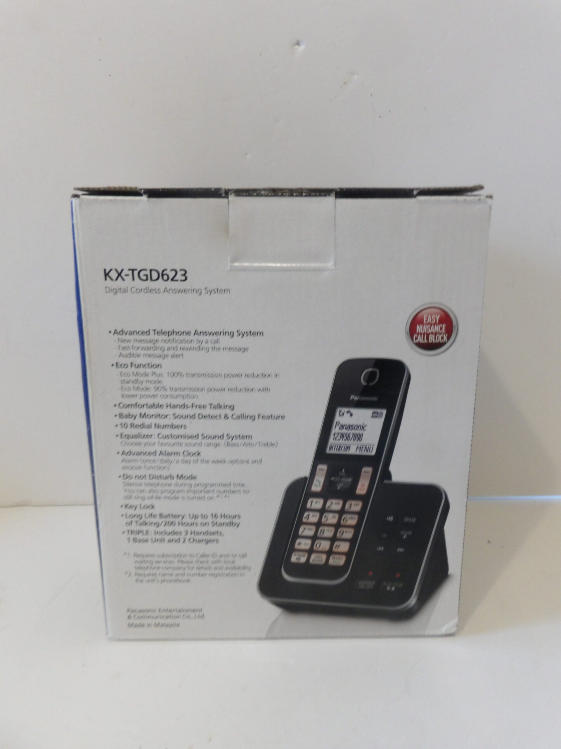 Panasonic KX-TGD623 Cordless Phone with Answering Machine ( Triple Handset Pack) image 1