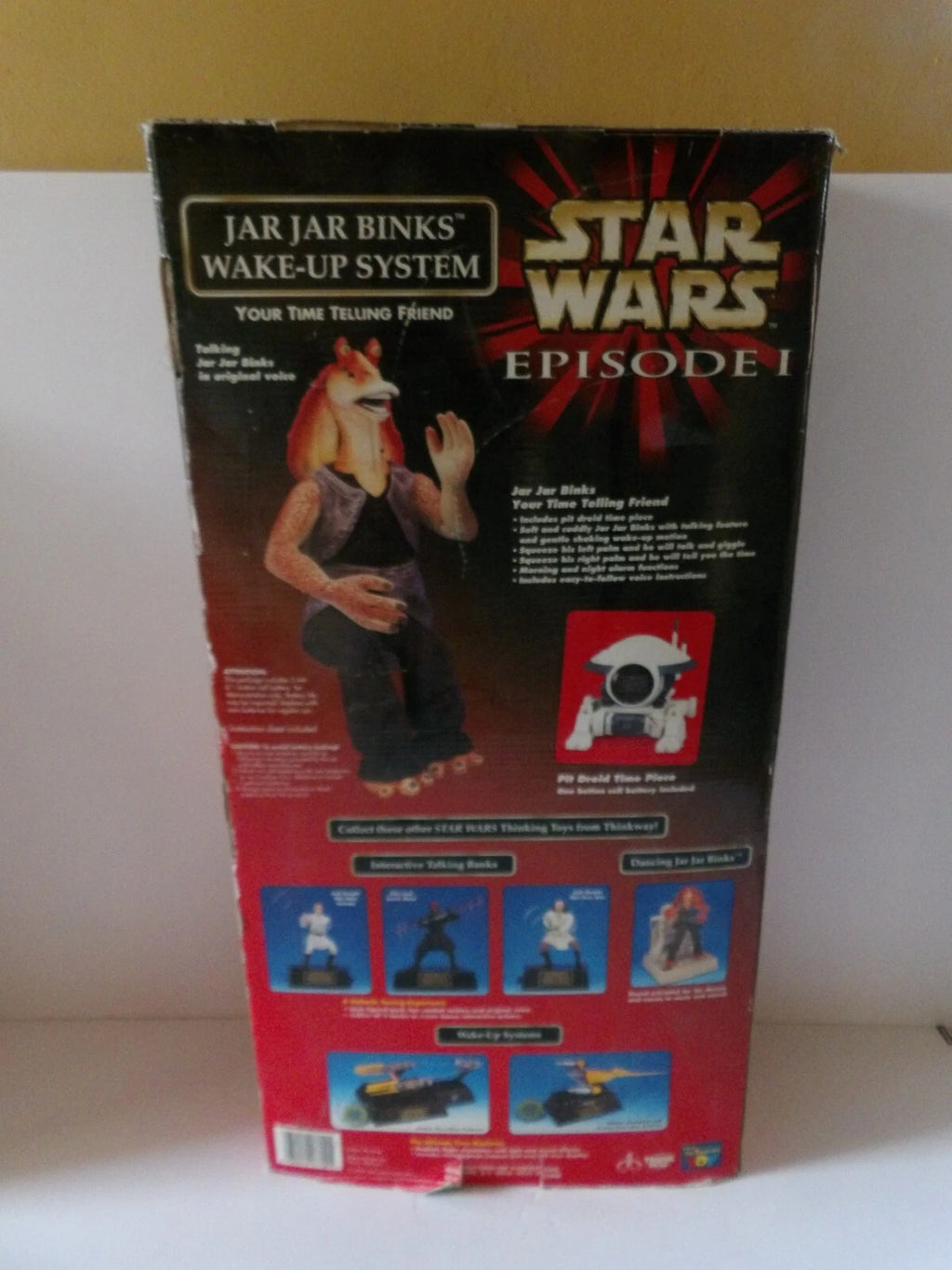 UK Rare - Jar Jar Binks Wake Up System Figure Pit Droid Star Wars, Episode 1 image 3