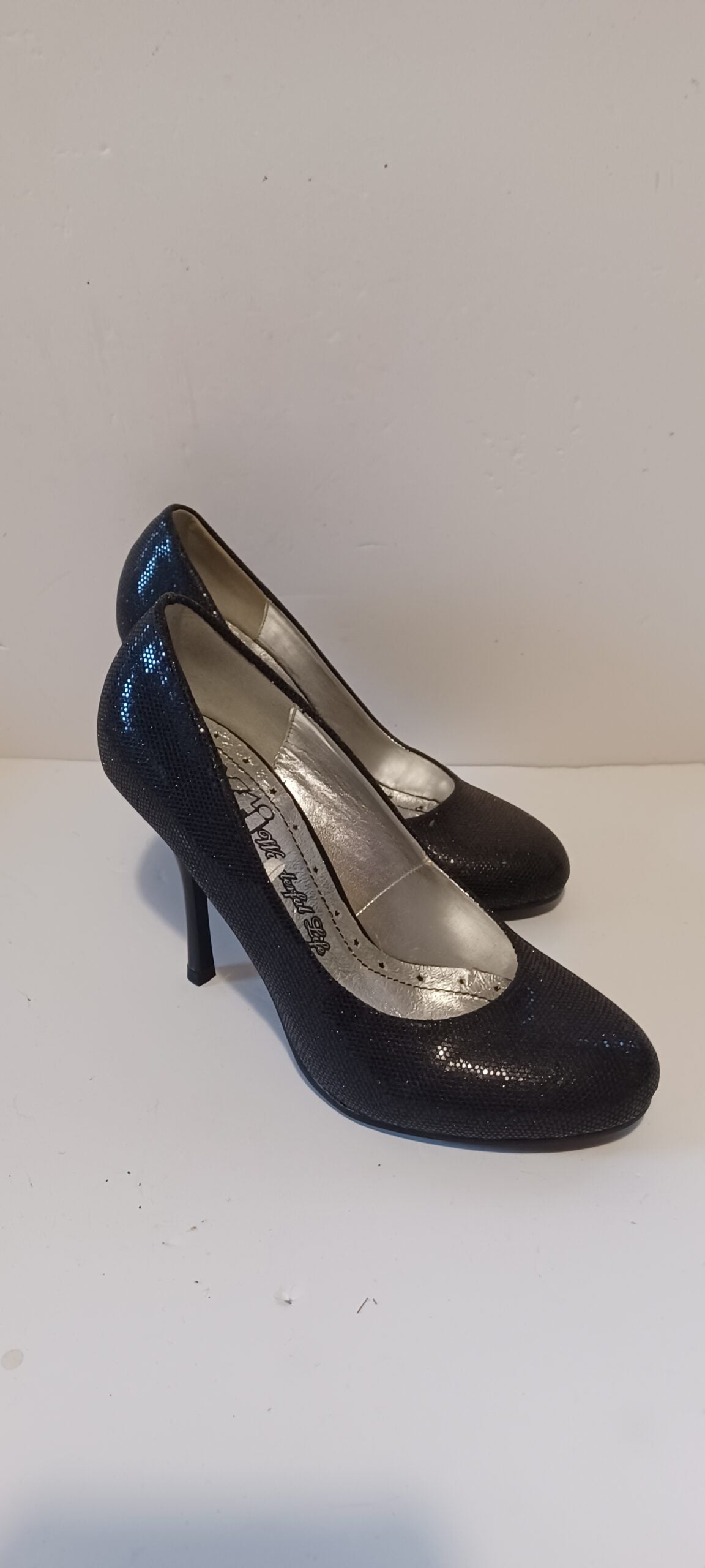 Xti - Zapato - Glitter - Black - Heels - Brand New image 0