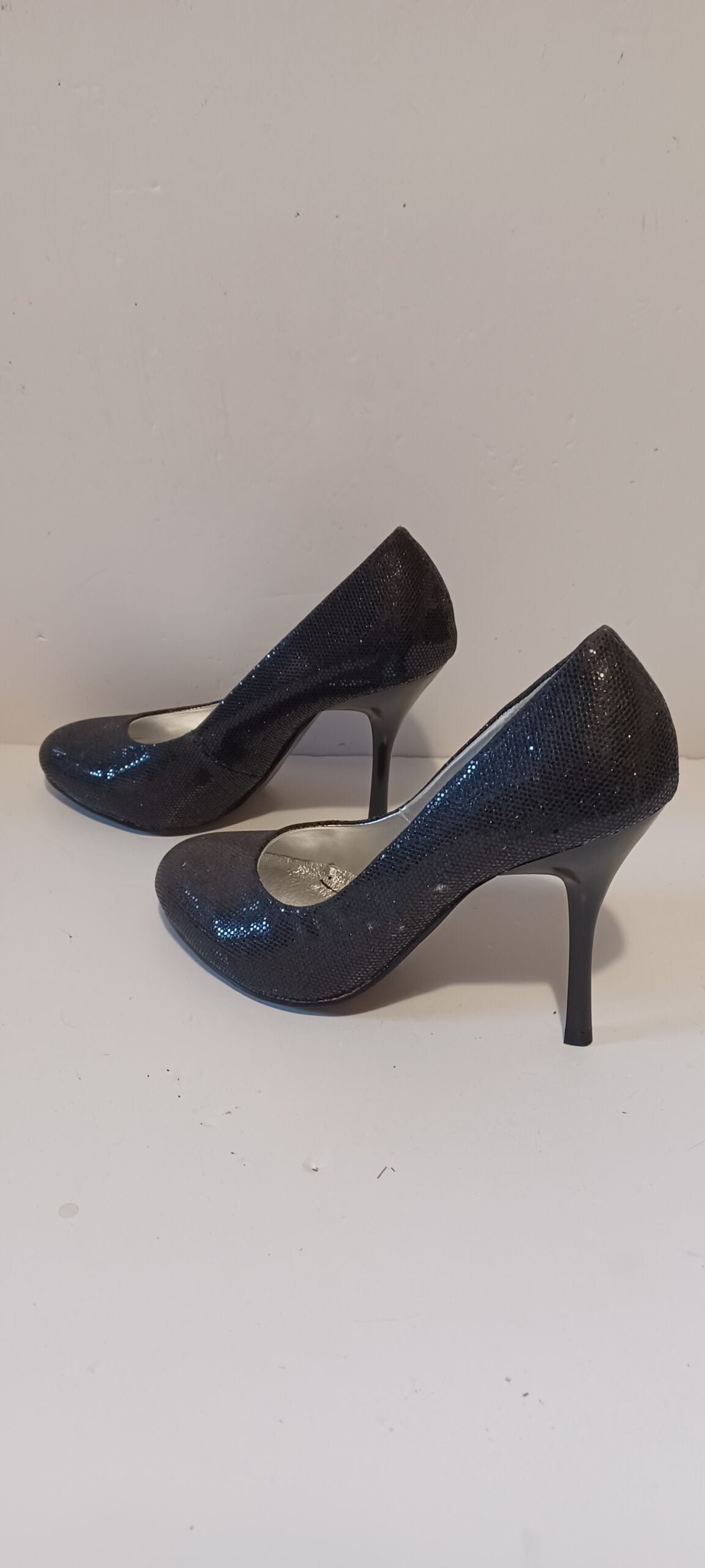 Xti - Zapato - Glitter - Black - Heels - Brand New image 1