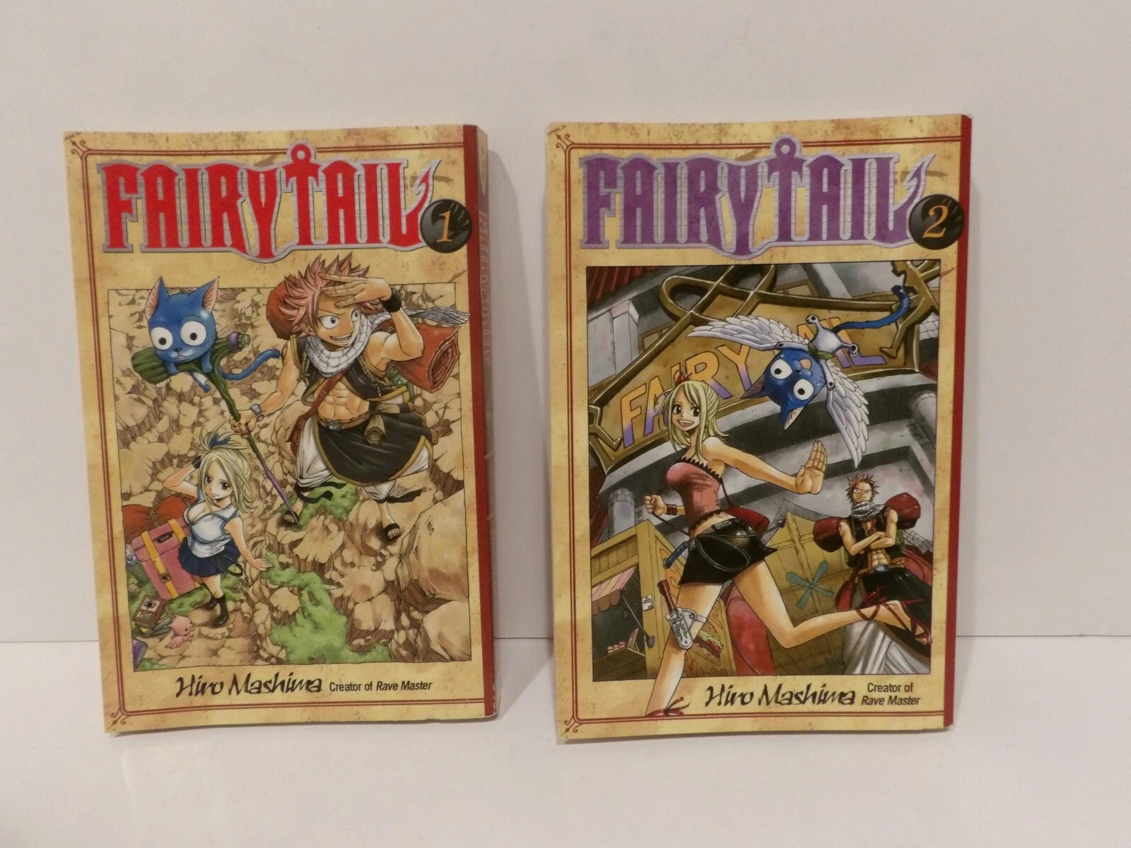 Fairy Tail 1 & 2 By Hiro Mashima Manga Books image 0