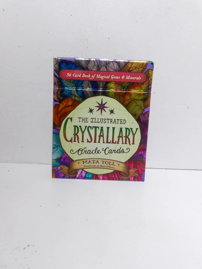 The Illustrated Crystallary Oracle Cards by Maia Toll | 36-Card Crystal & Gemstone Oracle Deck