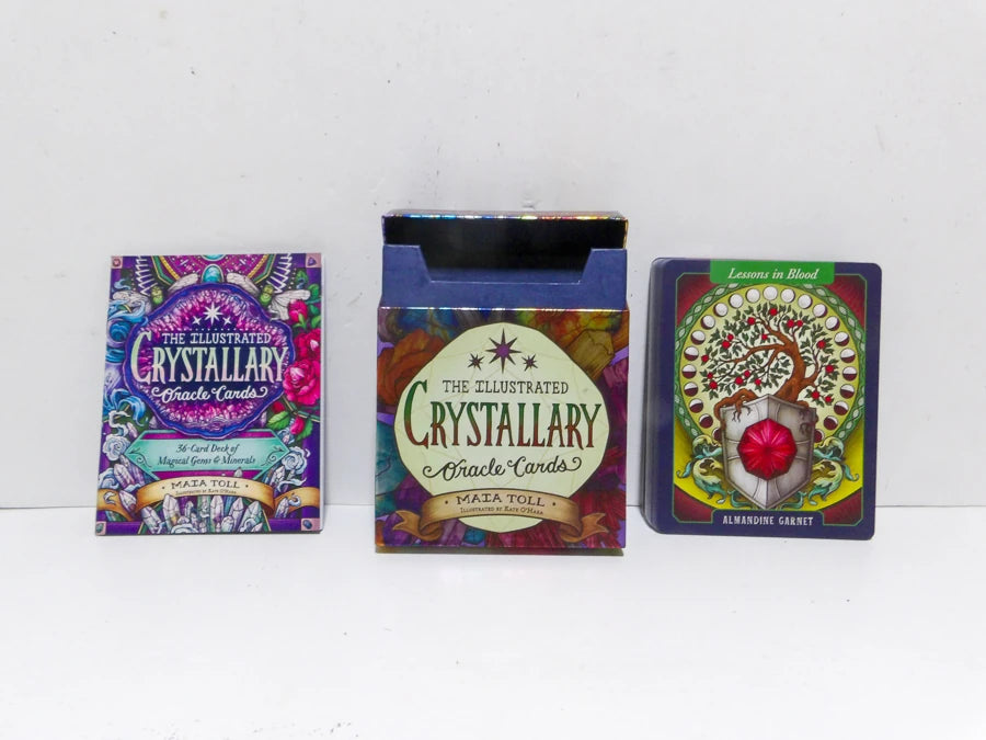 The Illustrated Crystallary Oracle Cards by Maia Toll | 36-Card Crystal & Gemstone Oracle Deck