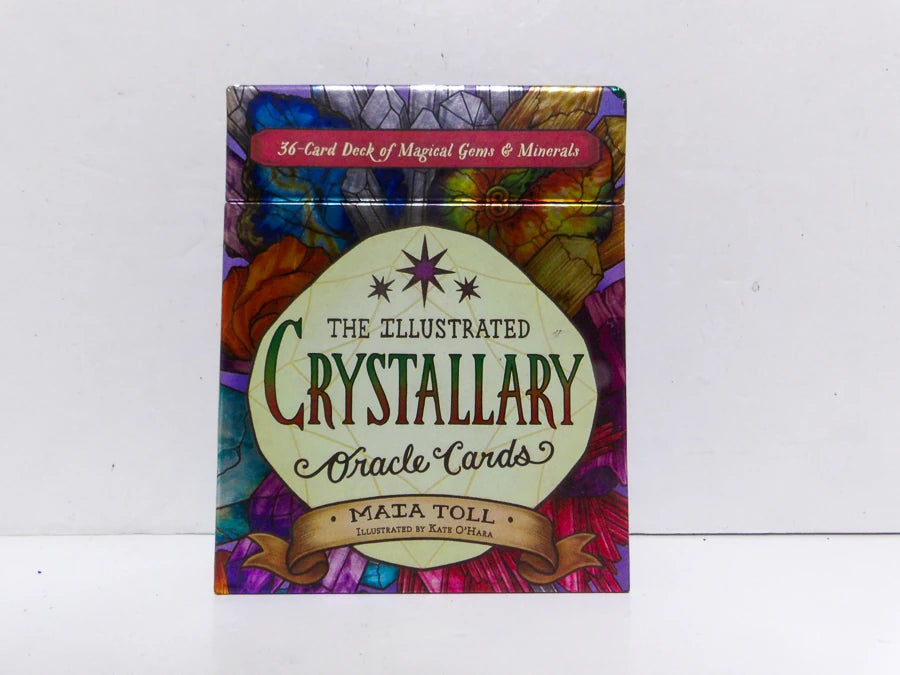 The Illustrated Crystallary Oracle Cards by Maia Toll | 36-Card Crystal & Gemstone Oracle Deck
