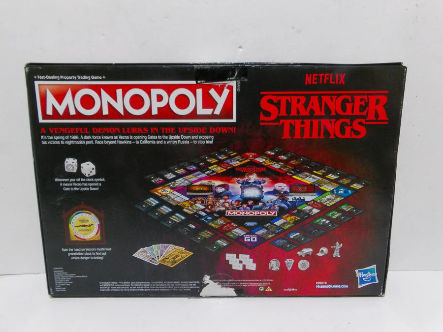 Hasbro Monopoly Stranger Things Edition Board Game | Season 4 Inspired Collectors Family Game