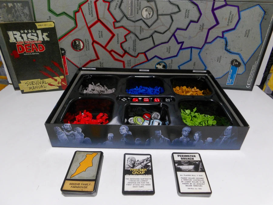 Risk: The Walking Dead Survival Edition Board Game (2013) | USAopoly Strategy Game Based on the Hit TV Series