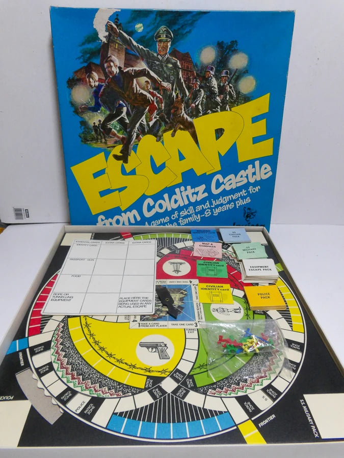 Vintage Escape from Colditz Castle Board Game (1972) | Invicta Games | Classic WWII Strategy Game