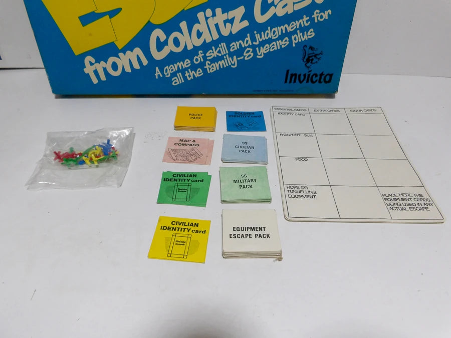 Vintage Escape from Colditz Castle Board Game (1972) | Invicta Games | Classic WWII Strategy Game