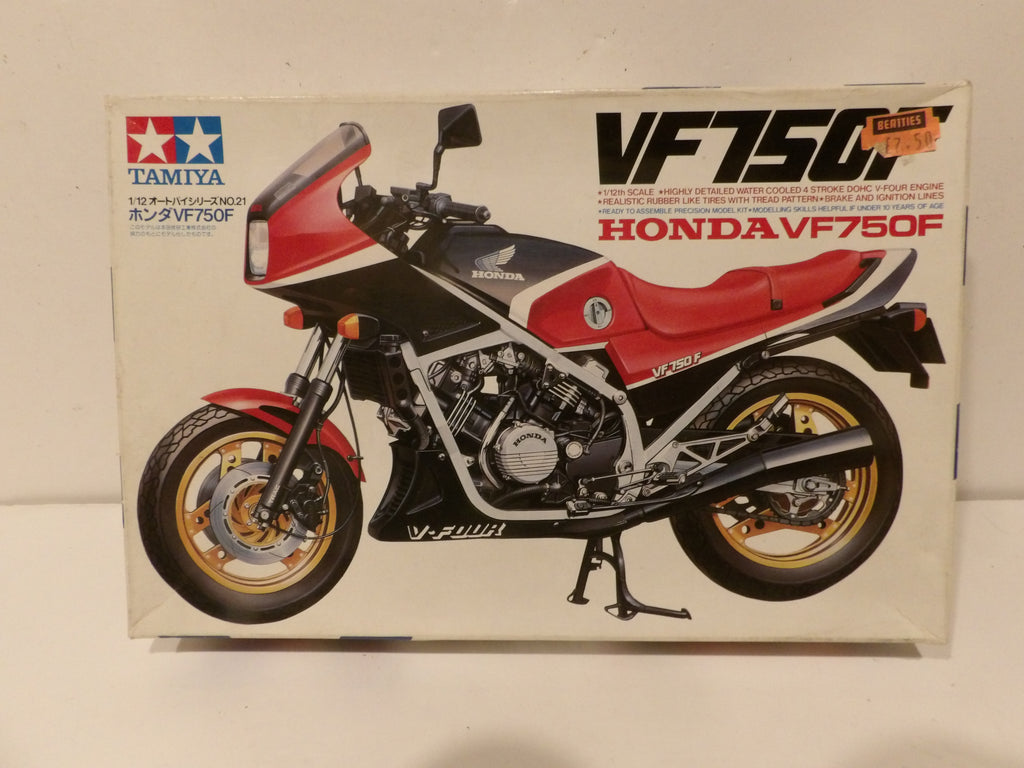 Tamiya Honda VF750F 1/12 Scale Motorcycle Model Kit #14021 | Never Built Collectable Kit