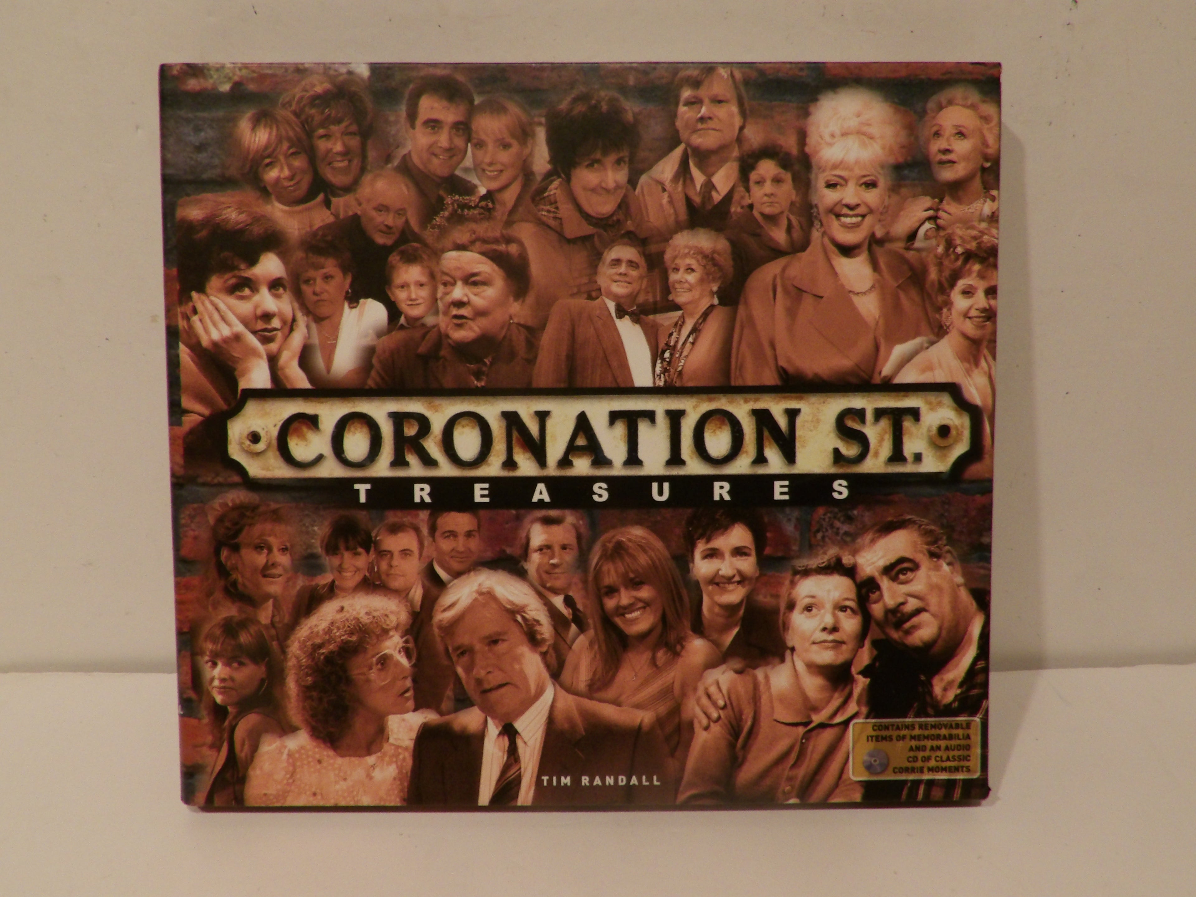 Coronation Street Treasures by Tim Randall | Interactive Book with Removable Memorabilia & Audio CD