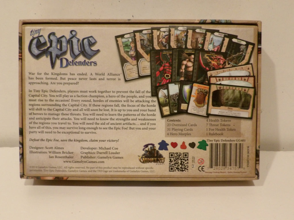 Tiny Epic Defenders Board Game by Gamelyn Games | Cooperative Fantasy Strategy Adventure Game