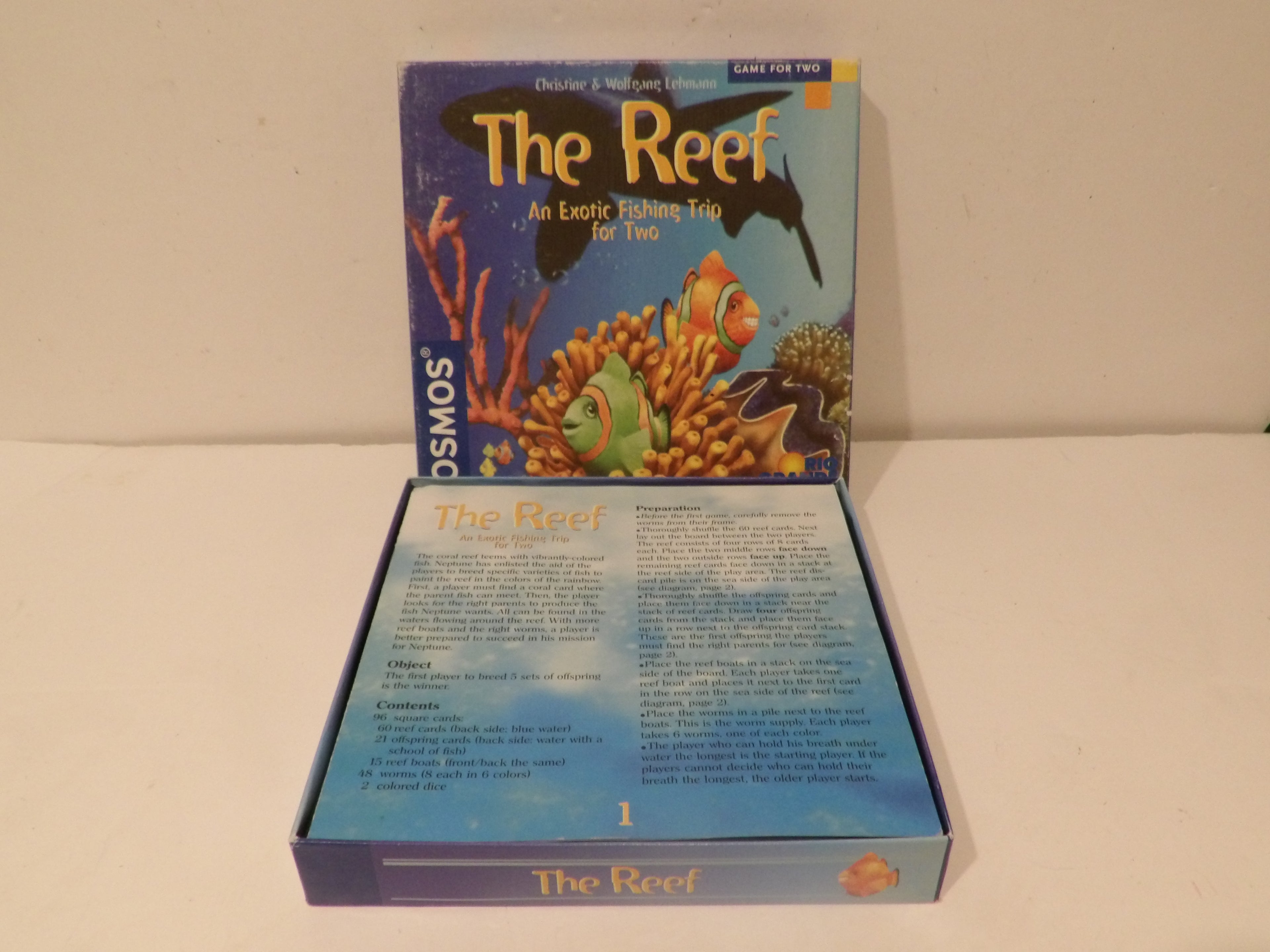 The Reef 2-Player Board Game | Rio Grande Games & KOSMOS | Strategic Ocean Adventure Game
