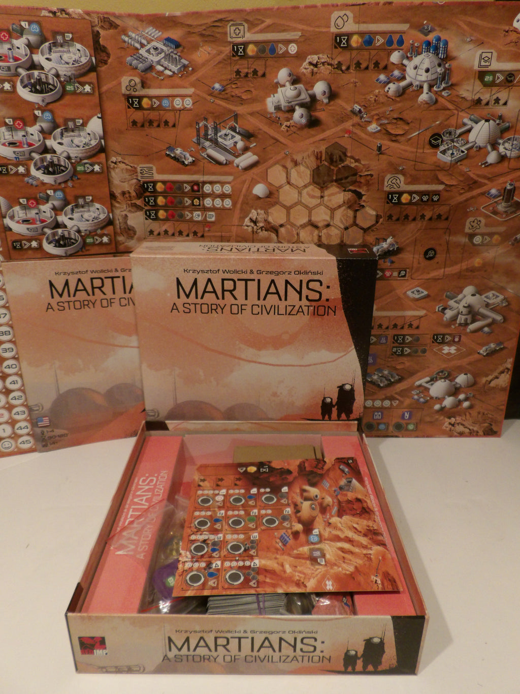 Martians: A Story of Civilization Board Game by Red Imp | Strategic Sci-Fi Civilization Game