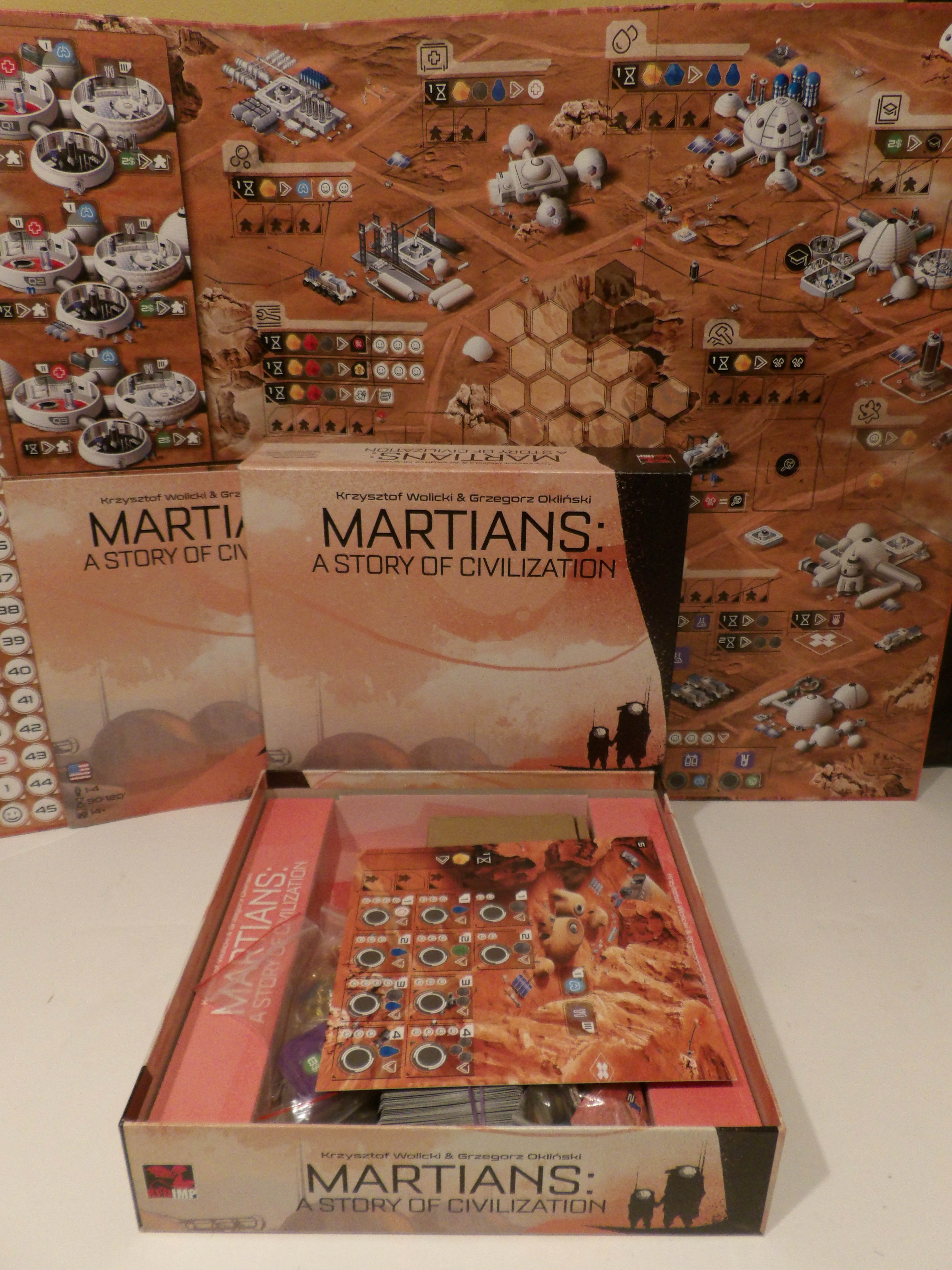 Martians: A Story of Civilization Board Game by Red Imp | Strategic Sci-Fi Civilization Game