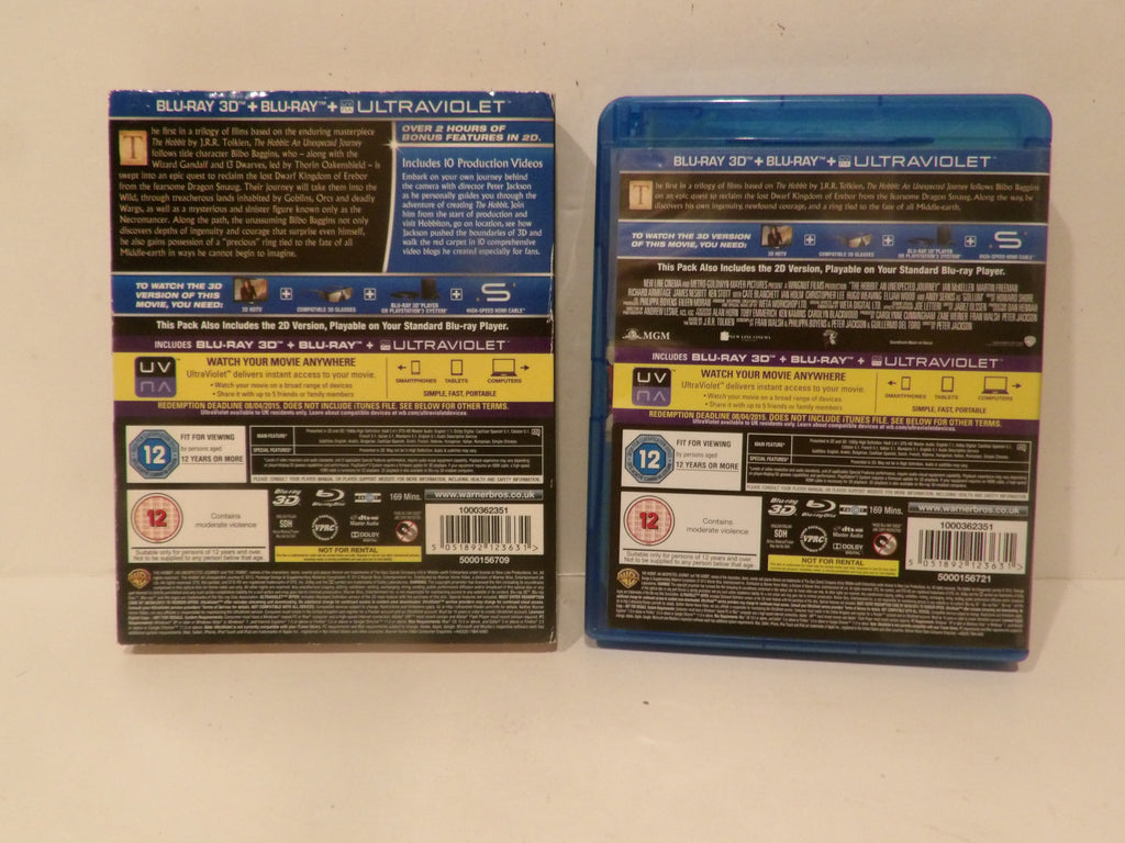 The Hobbit | An Unexpected Journey | 3D Blu-Ray 4 Disc Box Set