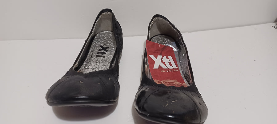 Xti - Zapato - Flat Shoes - Black - Brand New image 2