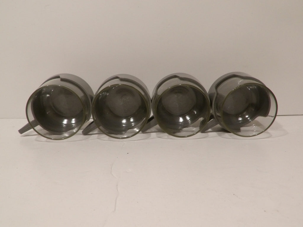 4 Vintage 1970s Pyrex / JAJ 7oz Drinkup Cups Grey Original Box - Great Condition image 3
