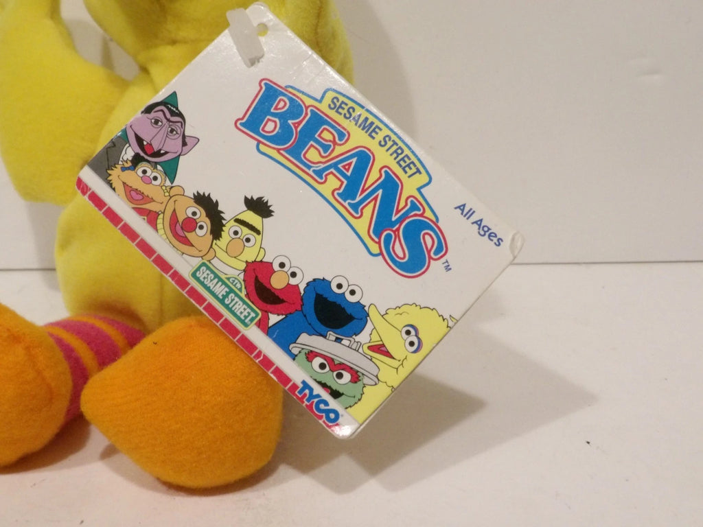 Vintage 1997 Tyco Sesame Street Beans Big Bird Soft Toy Plush Beanie Teddy NWT image 2