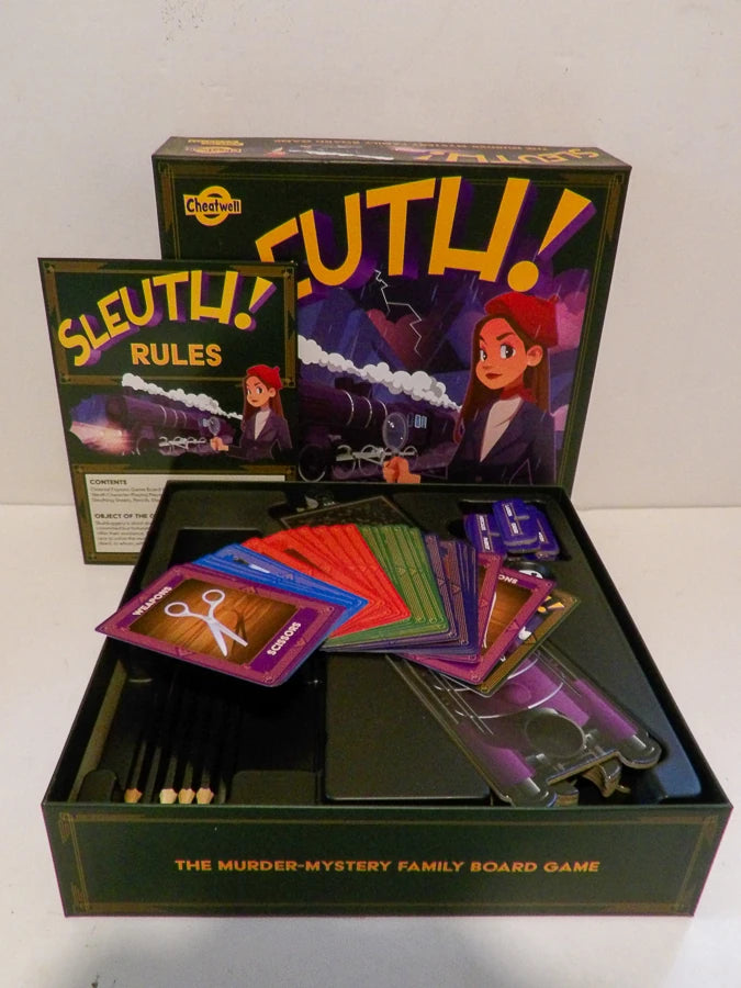 Cheatwell Games - SLEUTH - Orient Express The Murder - Mystery Family Board Game - 2–6 Players - 2007 - Contents Like New image 0