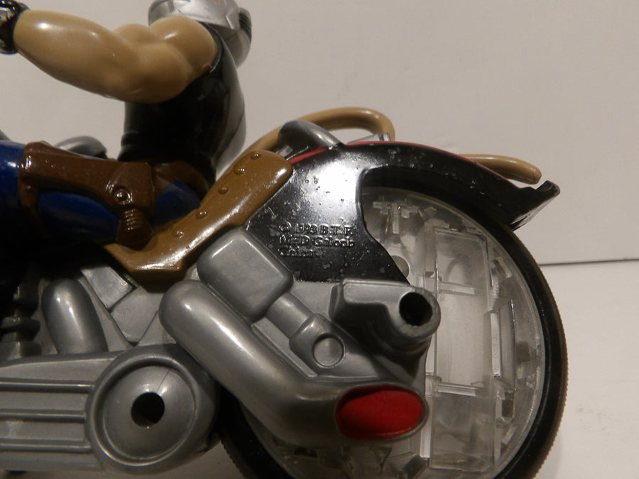 Biker Mice From Mars | 1993 | Throttle Action Figure | The Blazin' Cycle | MFG Galoob Monster Bike | Great Well Stored Condition image 1