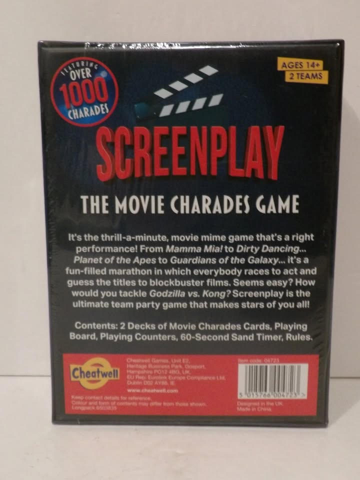 Screenplay - The Movie "Charades" Game Cheatwell Games Brand New Sealed image 1