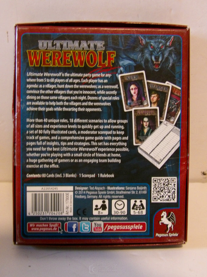 Ultimate Werewolf - Party Game - Ted Alspach - Great Unused Condition image 8