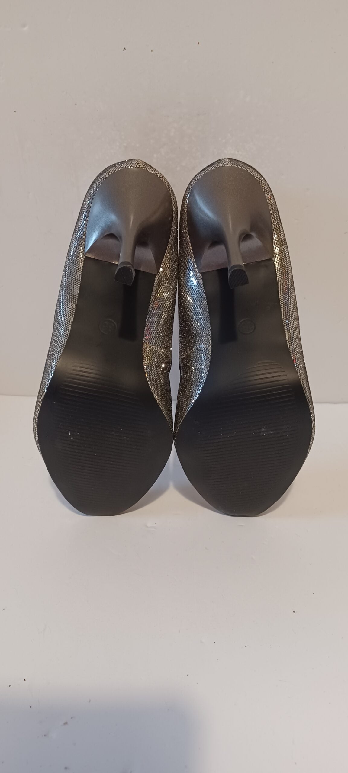 Xti - Zapato - Glitter - Silver - Heels - Brand New image 5