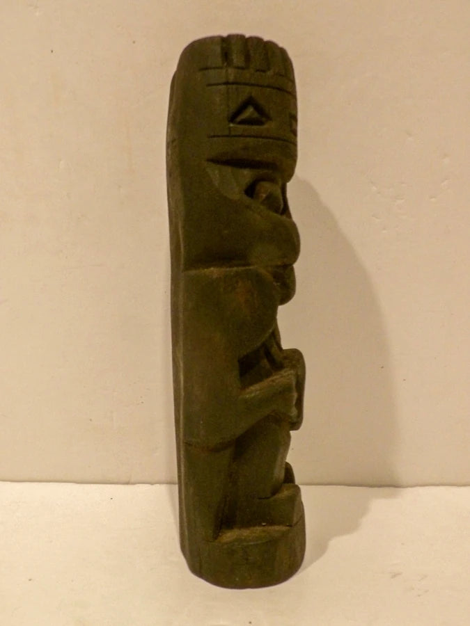 Hand Carved Wood Tiki Bar Tiki Sculpture - Great Condition image 2