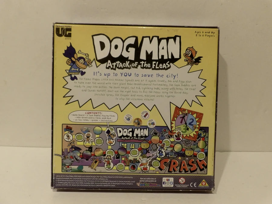 University Games - Dog Man - Attack of the Fleas - Board Game - For 2-6 Players - Great Condition image 1