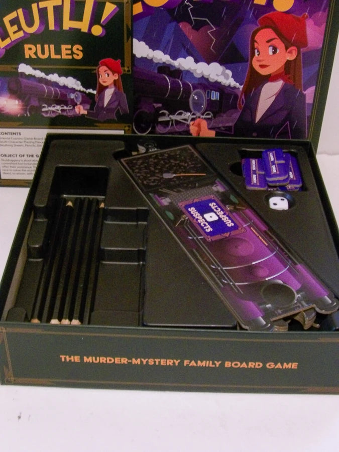 Cheatwell Games - SLEUTH - Orient Express The Murder - Mystery Family Board Game - 2–6 Players - 2007 - Contents Like New image 4