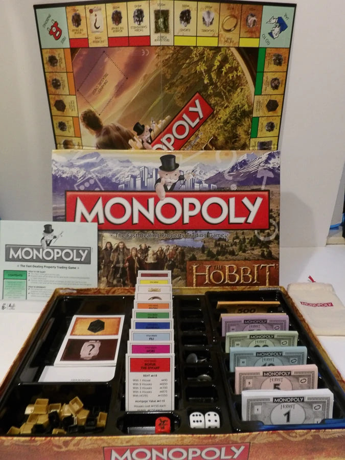 Monopoly - Hobbit - Unexpected Journey - Opened Contents Great Condition - Hasbro Games - Family Property Trading Game image 9