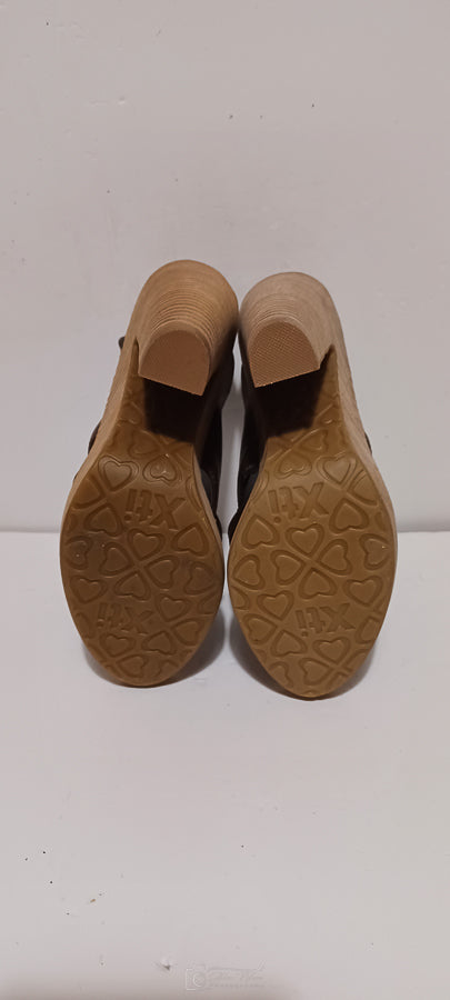 Xti - Sra - Ladies Heel - Heel Strap - Brown - Brand New image 6