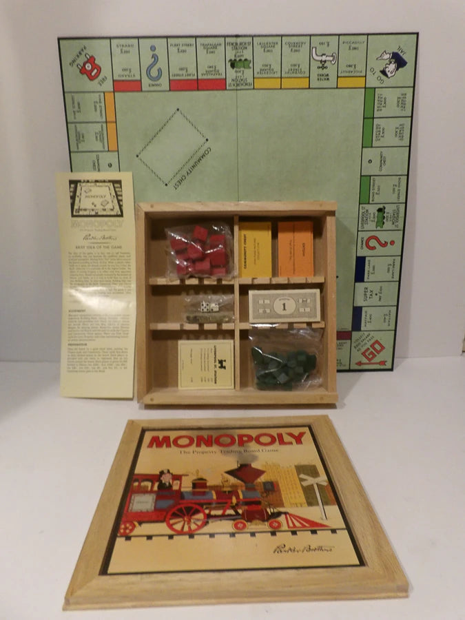 Hasbro - Monopoly - Nostalgia Wooden Edition - Parker Brothers Nostalgic Edition - Great Condition image 7
