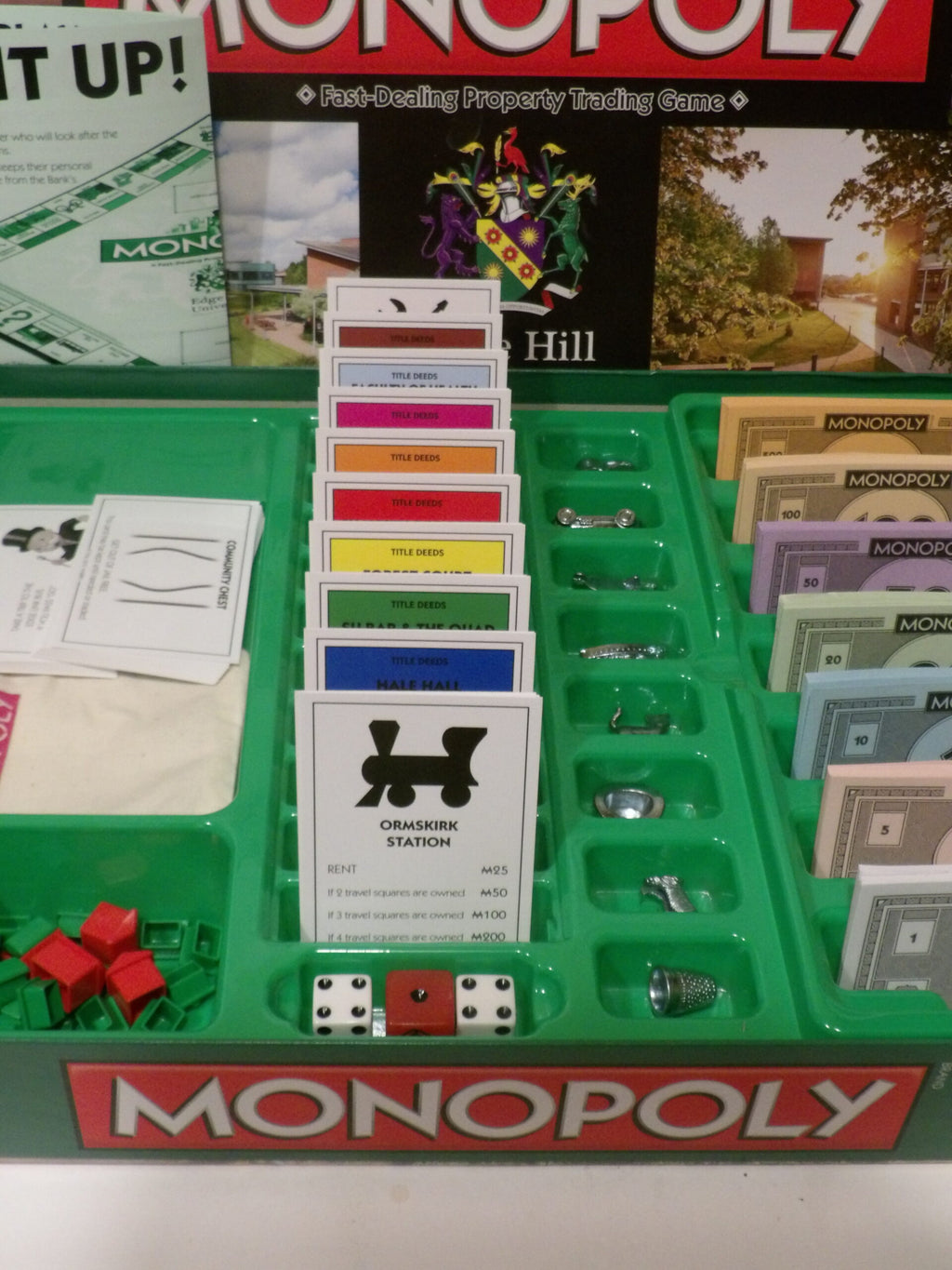 Monopoly Edge Hill University Limited Edition - Great Almost Unused Condition image 7