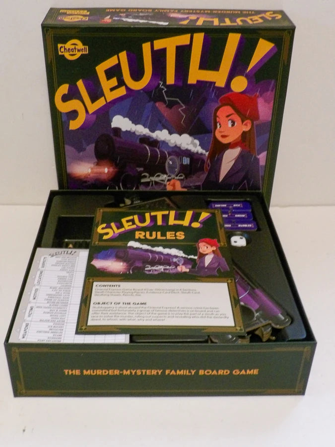Cheatwell Games - SLEUTH - Orient Express The Murder - Mystery Family Board Game - 2–6 Players - 2007 - Contents Like New image 1