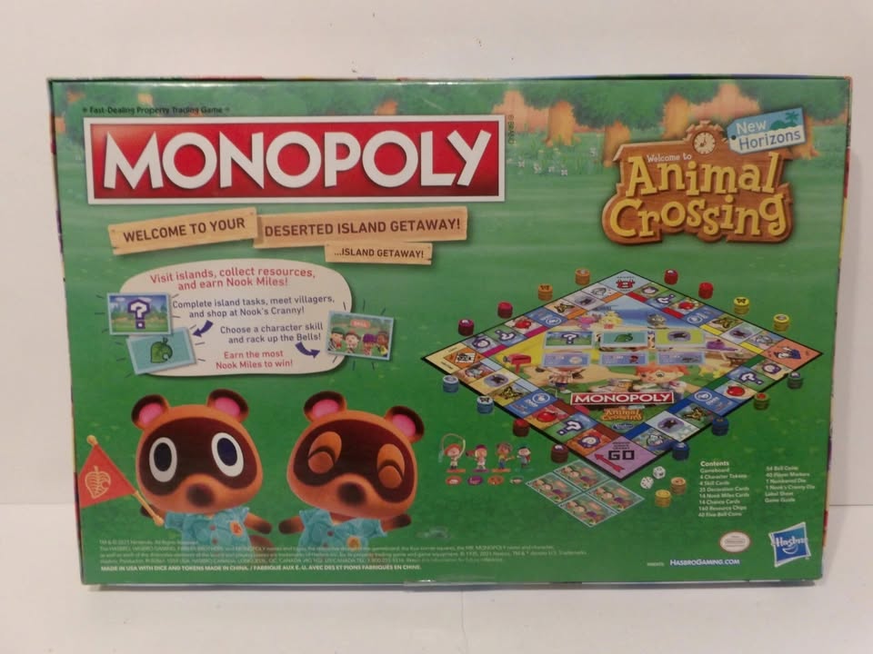 Monopoly Animal Crossing, Edition Kids Video Game Collectible, Brand New Sealed image 1
