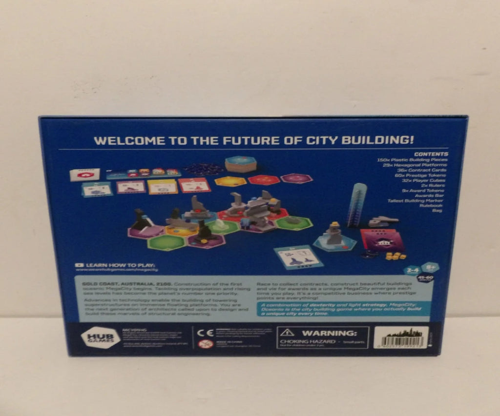 MegaCity -  Oceania -  Build a city on the sea - 2–4 Players - 2019 - Hub Games - Contents Like New image 7