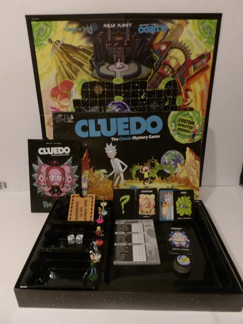 CLUEDO - Ricky and Morty Hasbro Family Board Game 2018 Complete - Great Condition image 0